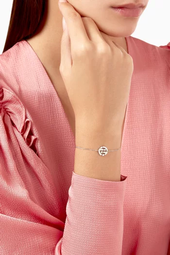 Avenues Diamond Chain Bracelet in 18kt White Gold