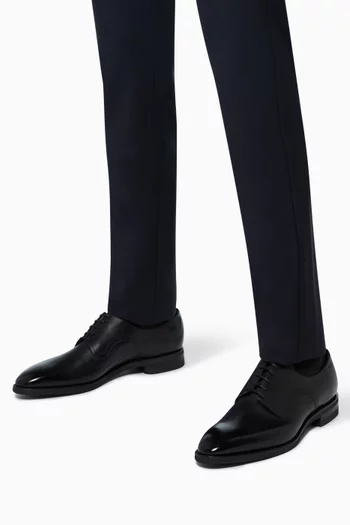 Scrivani Leather Derby Shoes   
