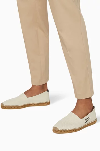 Logo-embroidered Espadrilles in Canvas