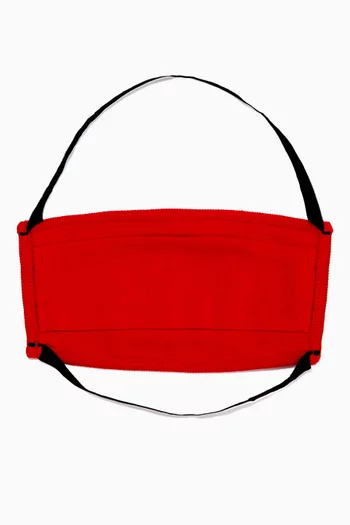 Logo Face Mask in Cotton     