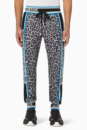 Leopard Jersey Sweatpants  