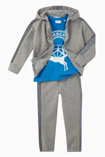 Monogram Motif Cotton Sweatpants     