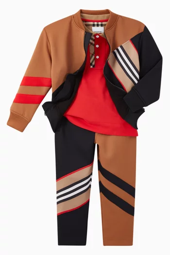 Icon Stripe Detail Jersey Trackpants   