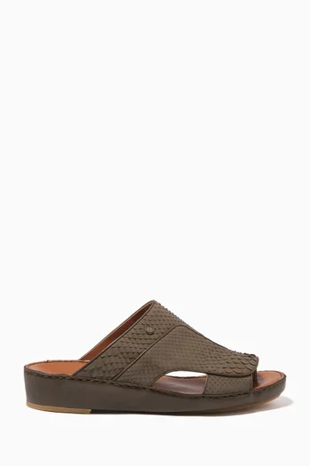 Najdy Fermer Sandals in Python Leather