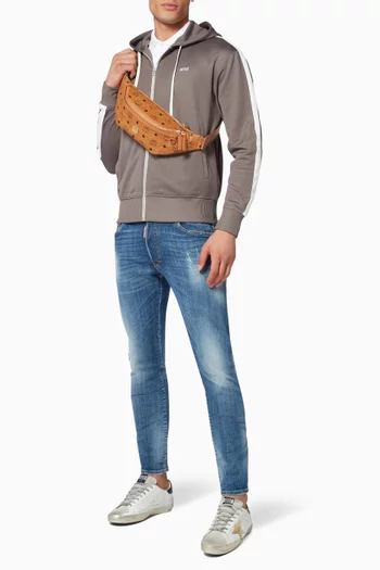 Medium Fursten Belt Bag in Visetos    