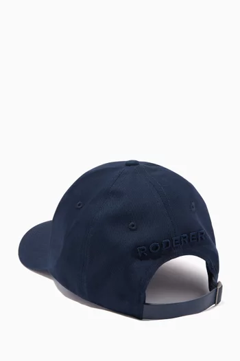 Nova Embroidered Baseball Cap in Cotton