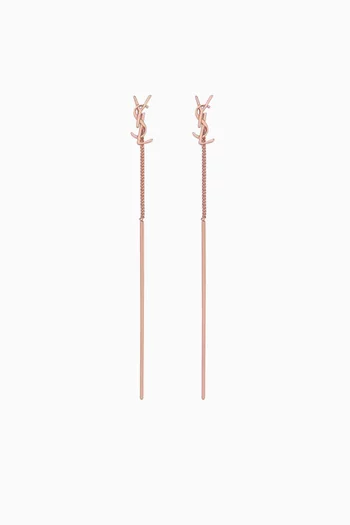 Opyum YSL Threader Earrings in Metal   