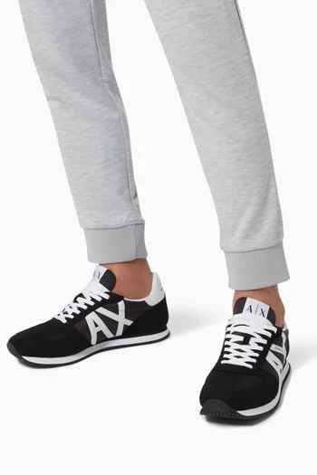 AX Icon Sneakers in Suede & Mesh