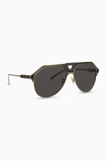 Miami Aviator Sunglasses in Metal  