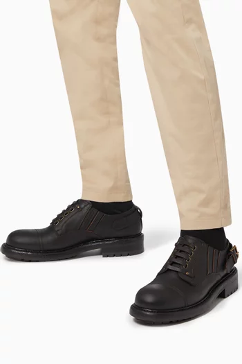 Bernini Slip-on Derby Shoes in Cowhide