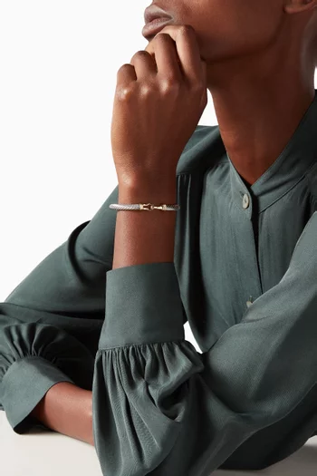 Cable Classic® Buckle Bracelet with 14kt Gold, 5mm