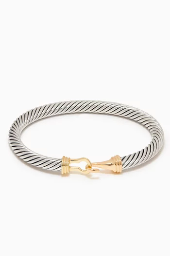 Cable Classic® Buckle Bracelet with 14kt Gold, 5mm