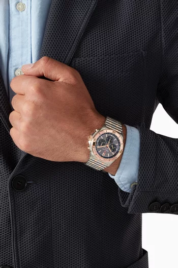 Chronomat B01 42 with 18kt Red Gold     