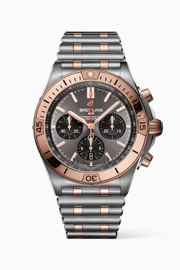Chronomat B01 42 with 18kt Red Gold     