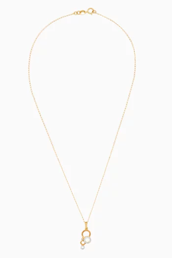 Geometric Diamond Set in 18kt Yellow Gold      