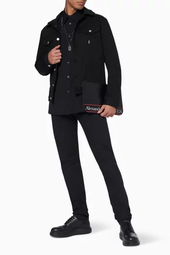 Harness Shirt in Stretch Cotton Poplin