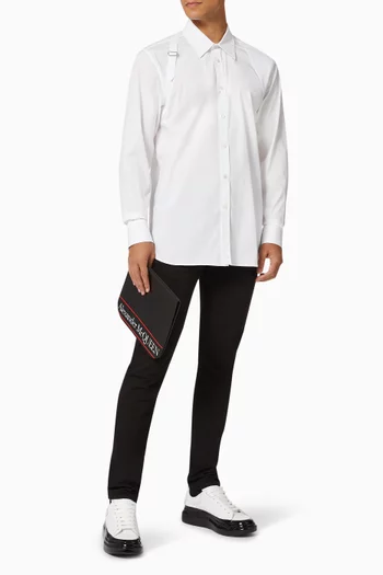 Harness Shirt in Stretch Cotton Poplin
