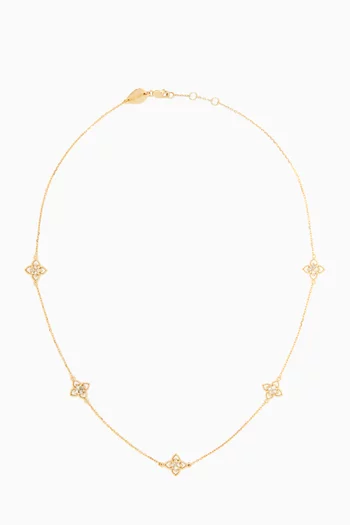Lucia Diamond Necklace in 18kt Yellow Gold  