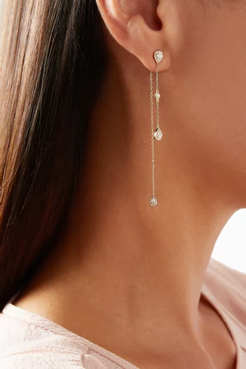My Love Diamond Earrings in 18kt Yellow Gold  