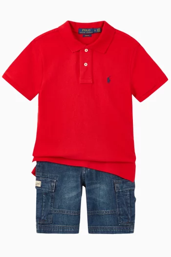 Custom Fit Cotton Mesh Polo   