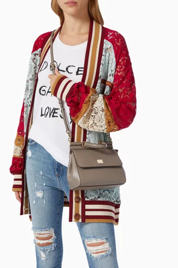 Medium Sicily Bag in Dauphine Leather