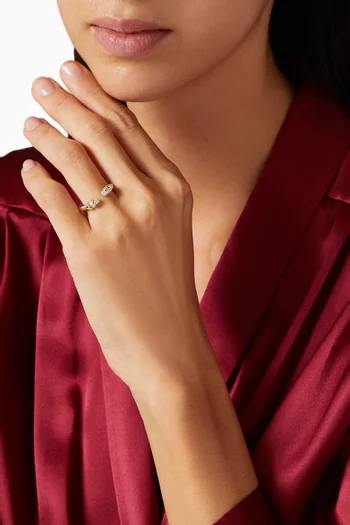 Petite Helena Diamond Ring in 18kt Yellow Gold  