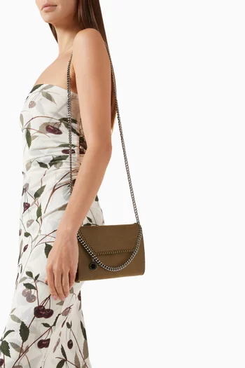 Mini Falabella Crossbody Bag in Shaggy Deer Faux Leather