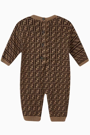FF Logo Cashmere Blend Romper  