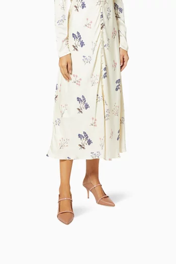 Maureen 70 Mules in Nappa Leather 