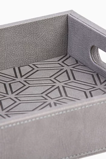 صينية كنوز صغيرة جلد صناعي محفور