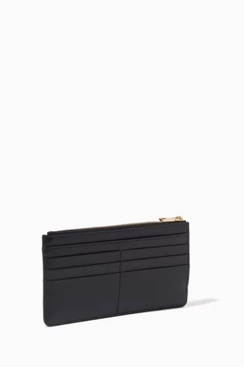 Large Card Case with DG Plate in Dauphine Leather       