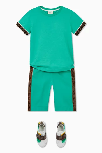 FF Logo Trim Bermuda Shorts