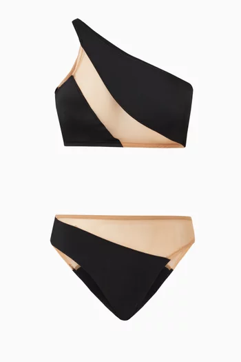Snake Mesh Bikini Bottom  