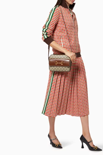 Small 1955 Horsebit Shoulder Bag in Canvas  