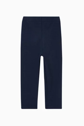 Logo Leggings in Stretch Cotton Jersey