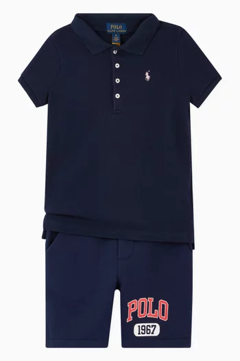 Pony Polo in Stretch Mesh  
