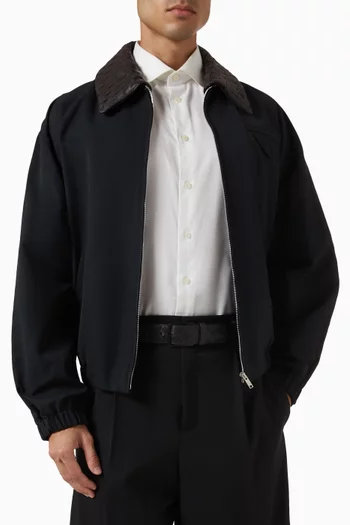 حزام بشعار الماركة جلد محفور بتصميم مجدول