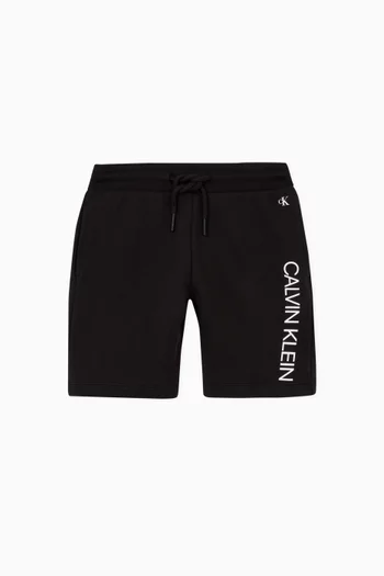 Institutional Logo Shorts in Organic Cotton Terry