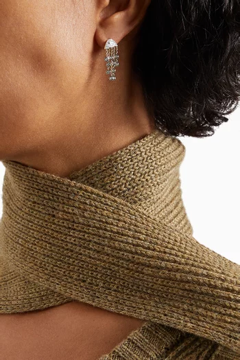 Coquillages & Crustacés Méduse Diamond Single Earring in 18kt Yellow Gold