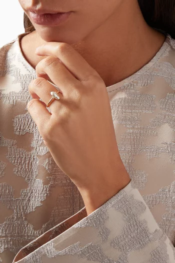 Pearl Ring in 18kt Rose Gold