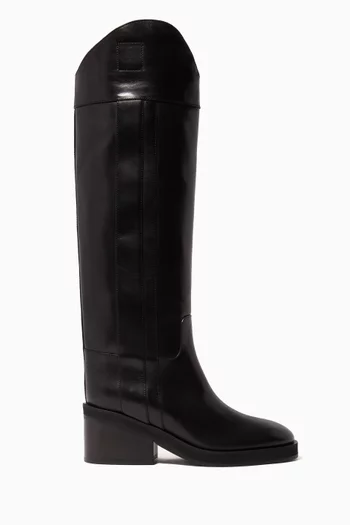Tonya 70 Knee-high Boots in Soft Vachetta Leather