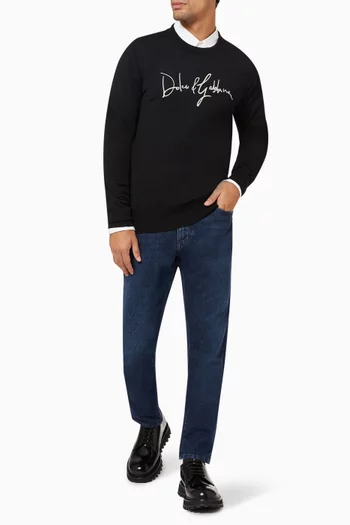 DG Embroidery Sweater in Wool