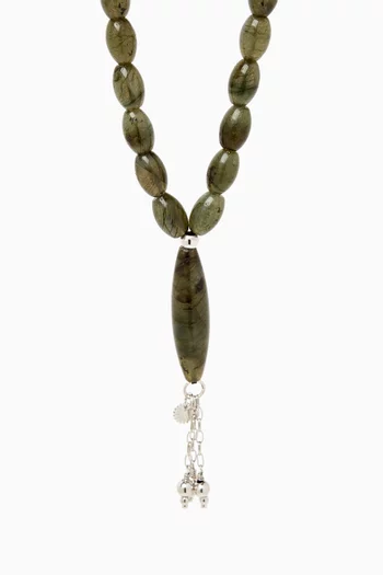 Labradorite Worry Bead Bracelet in Sterling Silver