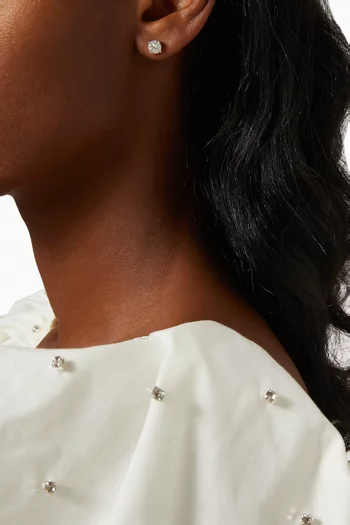 OneSixEight Diamond Earrings in 18kt White Gold