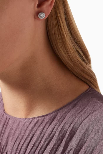 OneSixEight Diamond Earrings in 18kt White Gold  