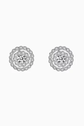 OneSixEight Diamond Earrings in 18kt White Gold  