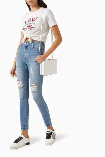 Audrey Ripped Jeans in Denim