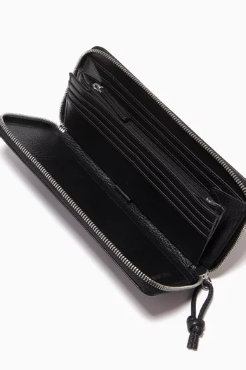 EA Zip-around Wallet in Tumbled Leather   