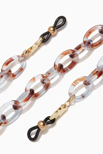 Aqua Eyeglasses Chain in Acetate