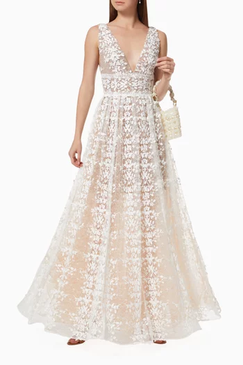 Megan Blanc Maxi Dress  